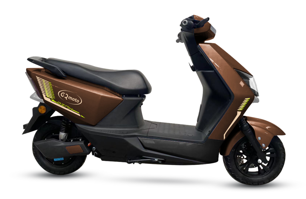 Brown DINK scooter side view by GQmoto