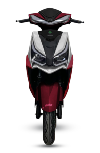 Red GTS scooter front view by GQmoto