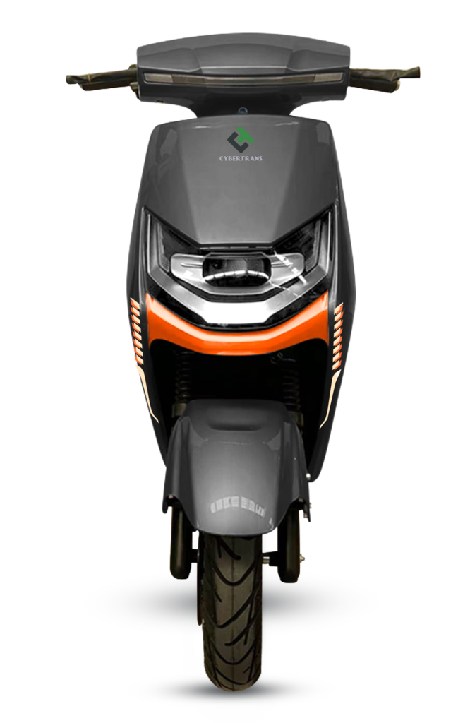 Black DINK scooter front view by GQmoto