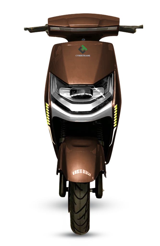 Brown DINK scooter front view by GQmoto