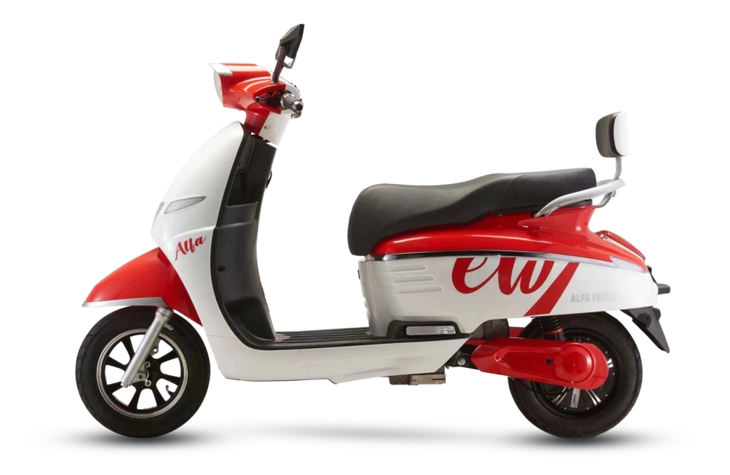 Alfa CHERRY scooter side view by GQmoto