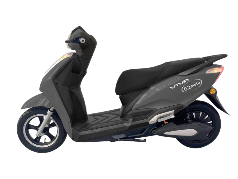 Gray VIVA scooter side view by GQmoto